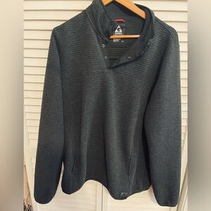 Gerry ribbed pullover shirt men's L quarter collar